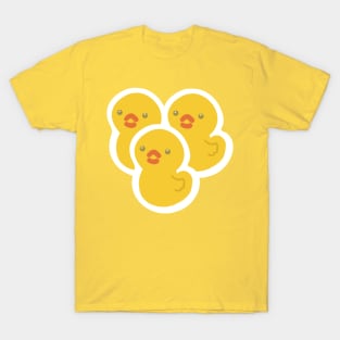 Duckie the cute rubber duck and friends. T-Shirt